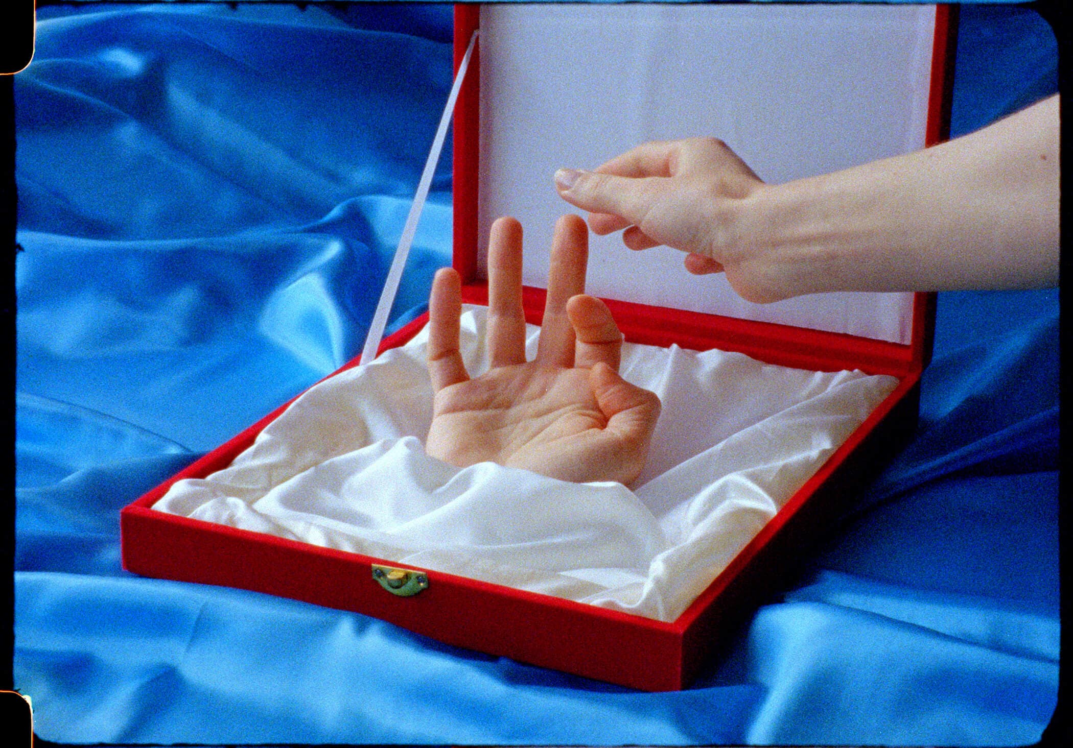 Film still from 'The Teachers' Sauna' by Natasha Cantwell. Film still from 'The Teachers' Sauna' by Natasha Cantwell.